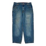 Bugle Boy Wide Leg Carpenter Jeans - 36W 30L Blue Cotton