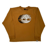 Timberland Graphic Long Sleeve T-Shirt - Large Brown Cotton