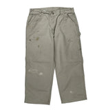 Carhartt Double Knee Carpenter Trousers - 36W 30L Beige Cotton