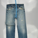 501 Levis Jeans - 33W 30L Light Wash Denim