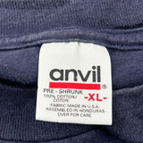 Bald Eagle Anvil Single Stitch T-Shirt - XL Navy Cotton