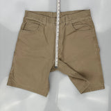 Wrangler Carpenter Shorts - 36W 10L Beige Cotton