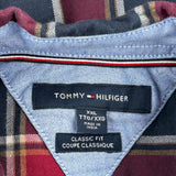 Tommy Hilfiger Checked Flannel Shirt - 2XL Red Cotton