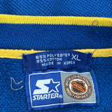 Blues Hockey Starter Graphic Sweatshirt - XL Yellow Polyester Blend