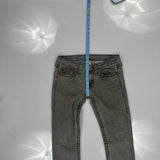 True Religion Skinny Jeans - 30W UK 8 Grey Cotton