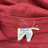 Signal Sports Single Stitch T-Shirt - Large Red Cotton Blend