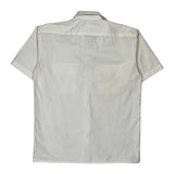 Dickies Short Sleeve Shirt - Medium White Polyester Blend