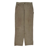 Carhartt Carpenter Trousers - 33W 34L Khaki Cotton