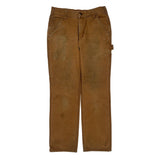 Carhartt Double Knee Carpenter Trousers - 30W 32L Brown Cotton