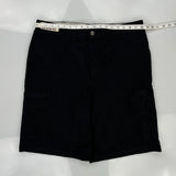 Dickies Cargo Shorts - 36W 11L Black Polyester Blend