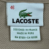 Lacoste Hoodie - Large Beige Cotton