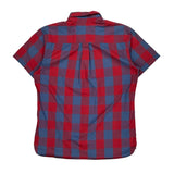 Tommy Hilfiger Checked Short Sleeve Shirt - XL Blue Cotton
