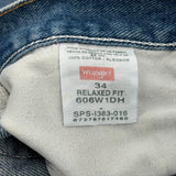 Wrangler Denim Shorts - 32W 10L Blue Cotton