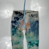 501 Levis Tie-Dye Jeans - 36W 34L Multicoloured Cotton