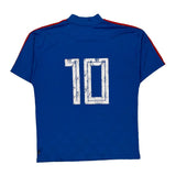 Number 10 Adidas Football Shirt - Small Blue Polyester