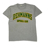 Softball Club Screen Stars T-Shirt - XL Grey Cotton Blend