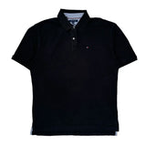 Tommy Hilfiger Polo Shirt - XL Black Cotton
