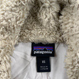 Patagonia Fleece Jacket - XS Beige Polyester