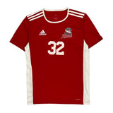 Rebels Adidas Football Jersey - Small Red Polyester