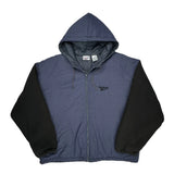 Reebok Windbreaker - Large Black Cotton