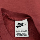 Age 3-4 Nike Sweatshirt - 2XS Red Cotton Blend