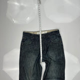 Ecko Unltd Wide Leg Jeans - 36W 32L Blue Cotton