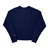 Reverse Weave Champion Sweatshirt - Small Navy Cotton Blend