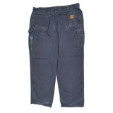 Carhartt Carpenter Trousers - 38W 30L Grey Cotton