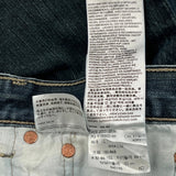 501 Levis Jeans - 33W 34L Blue Cotton