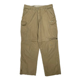 Unbranded Cargo Trousers - 34W 32L Beige Cotton