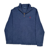Polo By Ralph Lauren 1/4 Zip - XL Blue Cotton