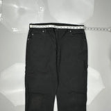 Dickies Carpenter Pants - 34W 30L Black Cotton