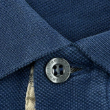 Burberry London Polo Shirt - Large Blue Cotton