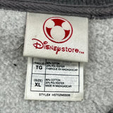 Mickey Mouse Disney Cartoon Sweatshirt - XL Grey Cotton Blend