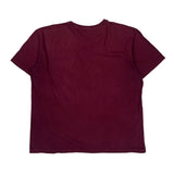 Polo By Ralph Lauren T-Shirt - Large Burgundy Cotton