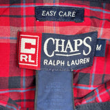 Chaps Ralph Lauren Checked Shirt - Medium Red Cotton