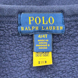 Age 4 Polo By Ralph Lauren Sweatshirt - XS Navy Cotton