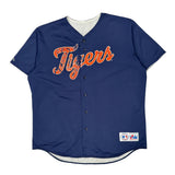 Tigers Majestic Mlb Football Jersey - XL Orange Polyester