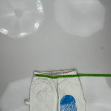 Jesus Loves You Dickies Carpenter Pants - 28W 32L White Cotton