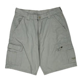Wrangler Cargo Shorts - 34W 10L Grey Cotton