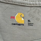 Carhartt Long Sleeve T-Shirt - XL Khaki Cotton