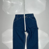 Big Smith Carpenter Pants - 28W 34L Blue Cotton