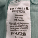 Age 3 Carhartt Long Sleeve T-Shirt - XS Green Cotton