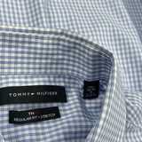 Tommy Hilfiger Checked Shirt - Small Blue Cotton