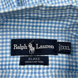 Blake Shirt Ralph Lauren Checked Shirt - 2XL Blue Cotton