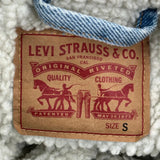Levis Denim Jacket - Small Light Wash Cotton
