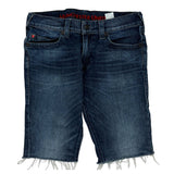 Manchester United True Religion Denim Shorts - 34W 11L Dark Wash Cotton