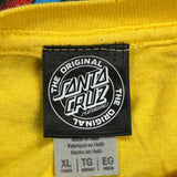 Youth Santa Cruz Graphic T-Shirt - XL Yellow Cotton