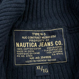 Nautica 1/4 Zip - XL Navy Cotton