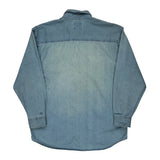 Jeff Gordon Chase Authentics Nascar Denim Shirt - Large Light Wash Cotton